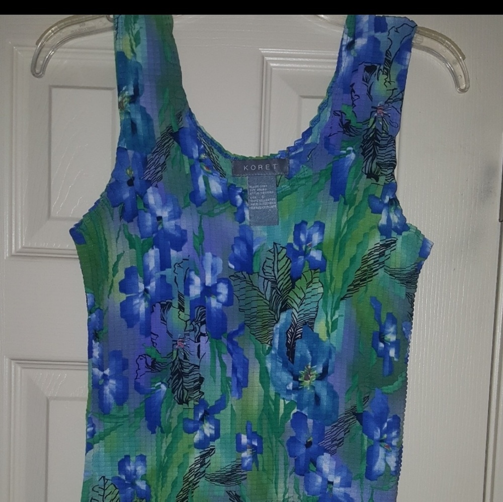 NWOT Koret Colorful Tank Top